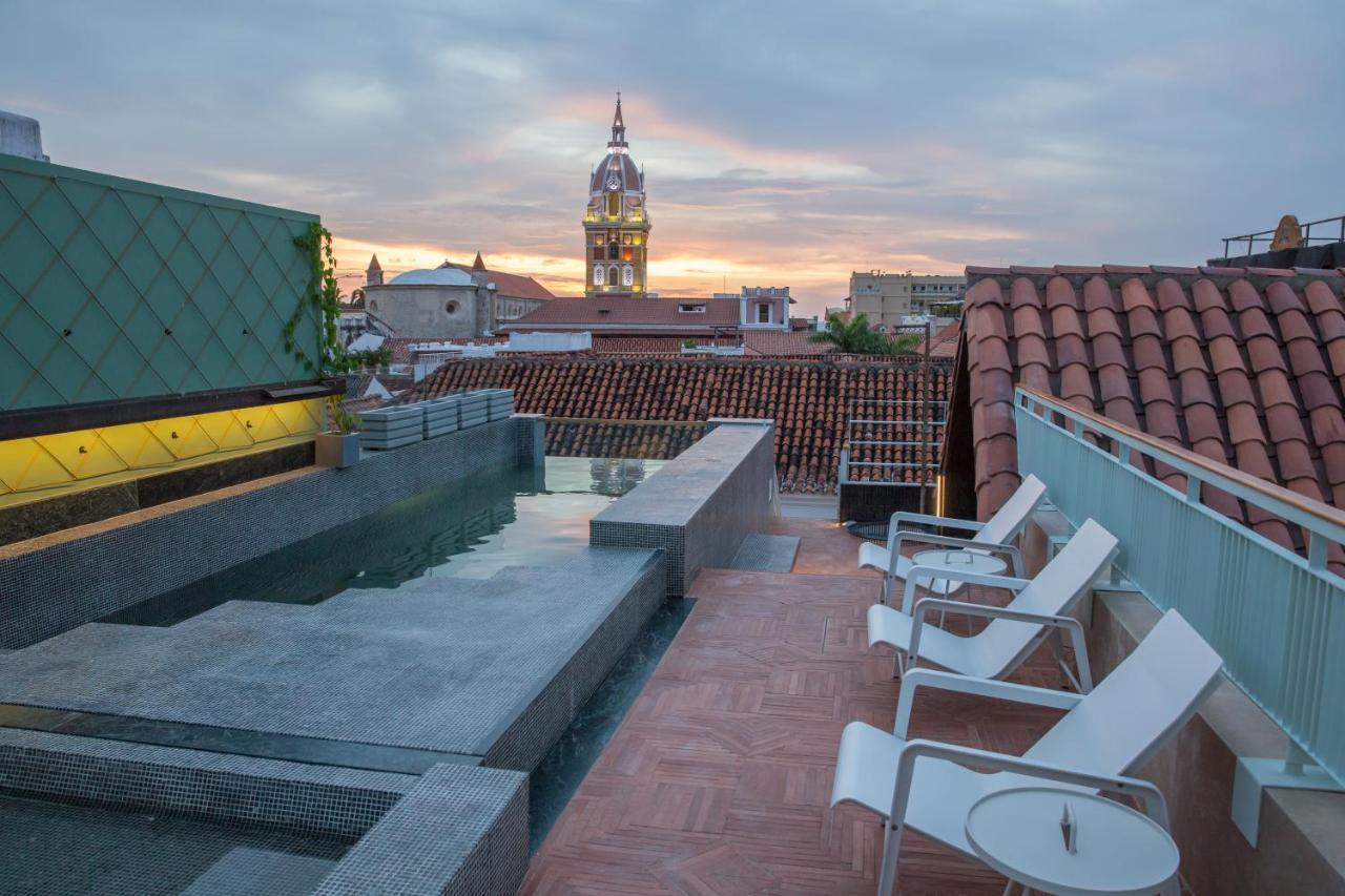 Hotel Boutique Casona Del Colegio Cartagena 外观 照片 Rooftop terrace